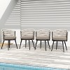 Christopher Knight Home Laville Modern Outdoor Handwoven Rope Dining Chairs with Cushions (Set of 4) - 2 of 4