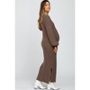 PinkBlush Taupe Side Slit Maternity Maxi Sweater Dress - 4 of 4