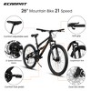 26 Inch Unisex Mountain Bike,21-speed 26*2.325 inch Anti-slip Rubber Tires,  with Shock Fork, Shock Absorber - 4 of 4