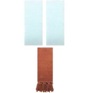 REGALWOVEN 3 Packs Cotton Soft Absorbent Tassels and Waffle Hand Towel - 1 of 4