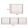 DOMETOUR 17.5 inch Pet Fence Suitable For Indoor Use Log Environmental Protection Material - 2 of 4