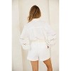 Women's Cassie Crochet Trim Shirt - ENDLESS BLU. - 2 of 4