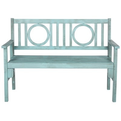 Piedmont Folding Bench - Beach House Blu - Safavieh