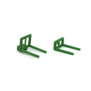 Standi Toys 1/64 Green Plastic Loader Forks with Rear Hitch Bale Mover ST347 - 1 of 1