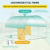 Acekool 8x13FT Walk-In Greenhouse - Galvanized Steel Frame with 6 Windows & PE Cover - 4 of 4