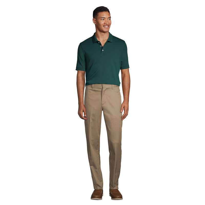 Lands' End School Uniform Men's Long Sleeve Interlock Polo Shirt, 4 of 6