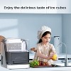 ZAFRO Ice Makers Countertop,33lbs Per Day, 24 Ice Cubes/Cycle in 6 Mins,Clear Ice Cube Maker with Scoop & Basket,3 Ice Sizes, for Home(Black) - 3 of 4