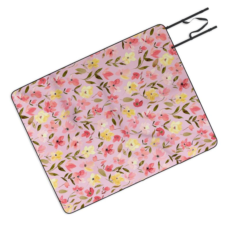 Ninola Design Fresh flowers Pink Picnic Blanket - Deny Designs, 1 of 4