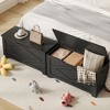 39.4in / 23.6in Storage Chest, Wooden Storage Bench With 2 Safety Hinges, Easy Assembly, Large Toy Chest for Entryway, Living Room, Bedroom - 4 of 4