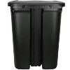 LunaLulinlk 20.4 Gallon Step-On Trash Can, Plastic Extra Large Kitchen Trash Can, Black - 4 of 4