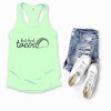 Simply Sage Market But First, Tacos Outline Racerback Tank - 3 of 4