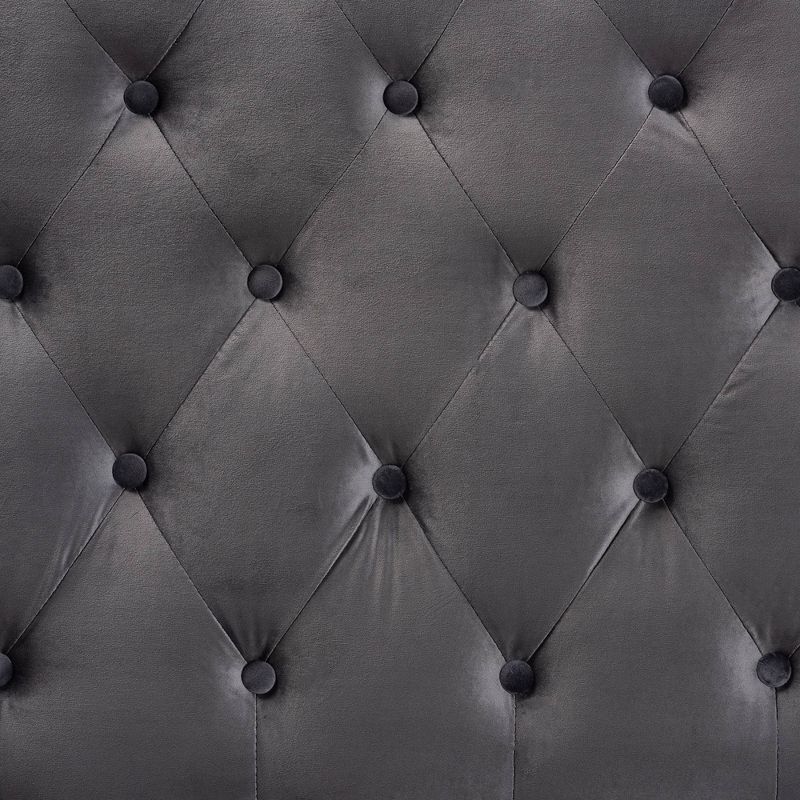 Clovis Velvet Fabric Upholstered Headboard - Baxton Studio, 4 of 7