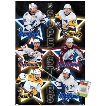 Trends International NHL League - Superstars 22 Unframed Wall Poster Print  White Mounts Bundle 22.375 x 34