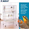 Prevue Pet Products Wrought Iron Flight Cage with Stand F040 Black Bird Cage, 31-Inch by 20-1/2-Inch by 53-Inch - 2 of 4