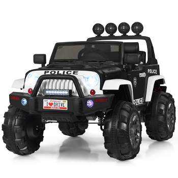 Costway 12V Kids Ride On Truck RC Car w/ LED Lights Music Trunk