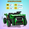 Garvee 24V 2-Seater Ride-On Dump Truck for Kids, Electric Construction Vehicle with Remote Control,Motorized Dump Bed, Shovel, LED Lights, Music - 2 of 4