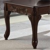 TiramisuBest Mobile End Table with Lockable Wheels, Narrow Coffee Table with 5mm Thick Fluted Tempered Glass, Modern Nightstand wit - 4 of 4