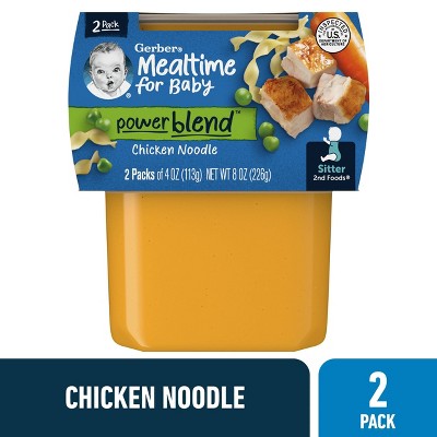 Image of Gerber Sitter 2nd Foods Chicken Noodle Baby Meals - 2pk/8oz
