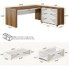 Tribesigns 62.99-Inch L-Shaped Executive Desk with Mobile Lateral File Cabinet, Large Office Workstation - 3 of 4