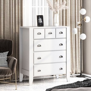NicBex 4 Drawers Dresser with Metal Handles Chests of Drawers Closet Organizers and Storage for Bedroom, Living Room - 1 of 4