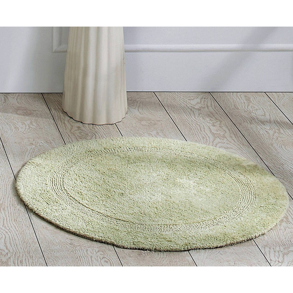  Round Lux Collection Bath Rug Sage