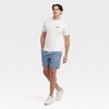 Men's Short Sleeve Fish Embroidered T-Shirt - Goodfellow & Co™ Chalk White - 3 of 4