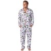 Peanuts Charlie Brown Snoopy Button Sleep Family Christmas Pajama Set White - 2 of 4