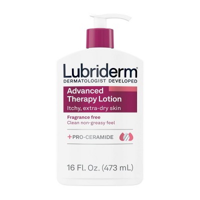 Lubriderm Advanced Therapy Moisturizing Body Lotion for Extra Dry Skin with Pro Vitamin B5 - Fragrance Free - 16 fl oz
