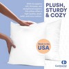 Continental Bedding Throw Pillow Inserts 10% White Goose Down 90% Feather Pillow Insert Pack of 1 - 3 of 4