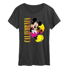 Women's - Disney - Mickey Mouse California Short Sleeve Graphic T-Shirt - 1 of 4
