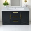 36" Wall-Mounted Bathroom Vanity Cabinet with Resin Sink – Floating Door & Drawer Storage, 8" Centerset Faucet Compatible - 4 of 4