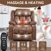 Power Lift Recliner Chair,Rising Recliner Chair With Vibration Massage And Lumbar Heating,Cup Holders,Reclining Chairs For Seniors-Cuddlewood - 3 of 4
