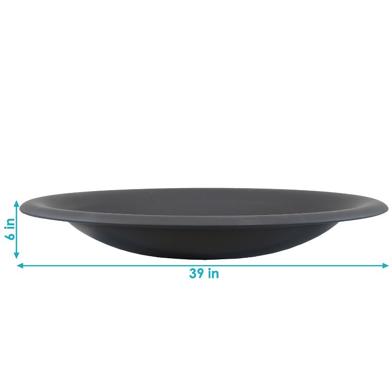 Sunnydaze Outdoor Camping or Backyard Replacement Round Steel with Heat-Resistant Paint Finish Fire Pit Bowl - Black, 4 of 10