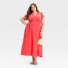 Women's Flutter Short Sleeve Maxi A-Line Dress - A New Day™ - 3 of 3