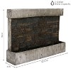 Sunnydaze 24"H Electric Polyresin Ancient Wall Indoor/Outdoor Wall-Mount Water Fountain - 3 of 4