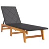vidaXL Sun Lounger Black and Brown PE rattan Extra Long - 2 of 4