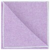 INSPIRE CHIC Men's Woolen blend Embroidered trim Solid Pocket Squares - 4 of 4
