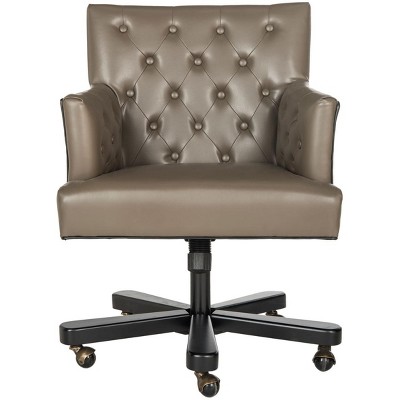 Chambers Desk Chair - Clay/Black - Safavieh