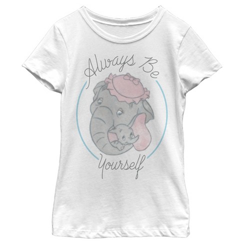 Girl\'s Dumbo Always Be Yourself T-shirt : Target