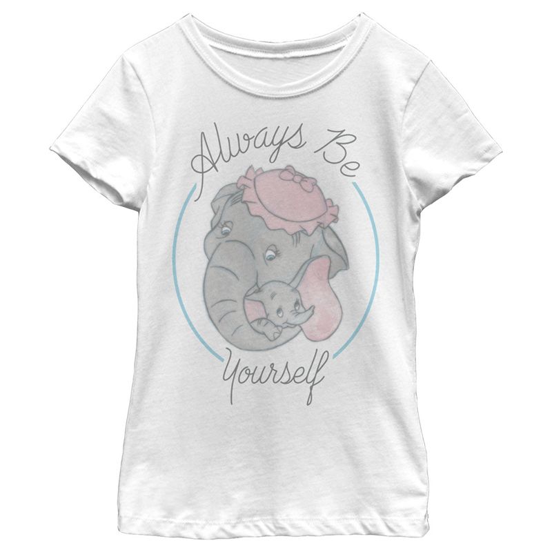 Girl's Dumbo Always Be Yourself T-Shirt, 1 of 5