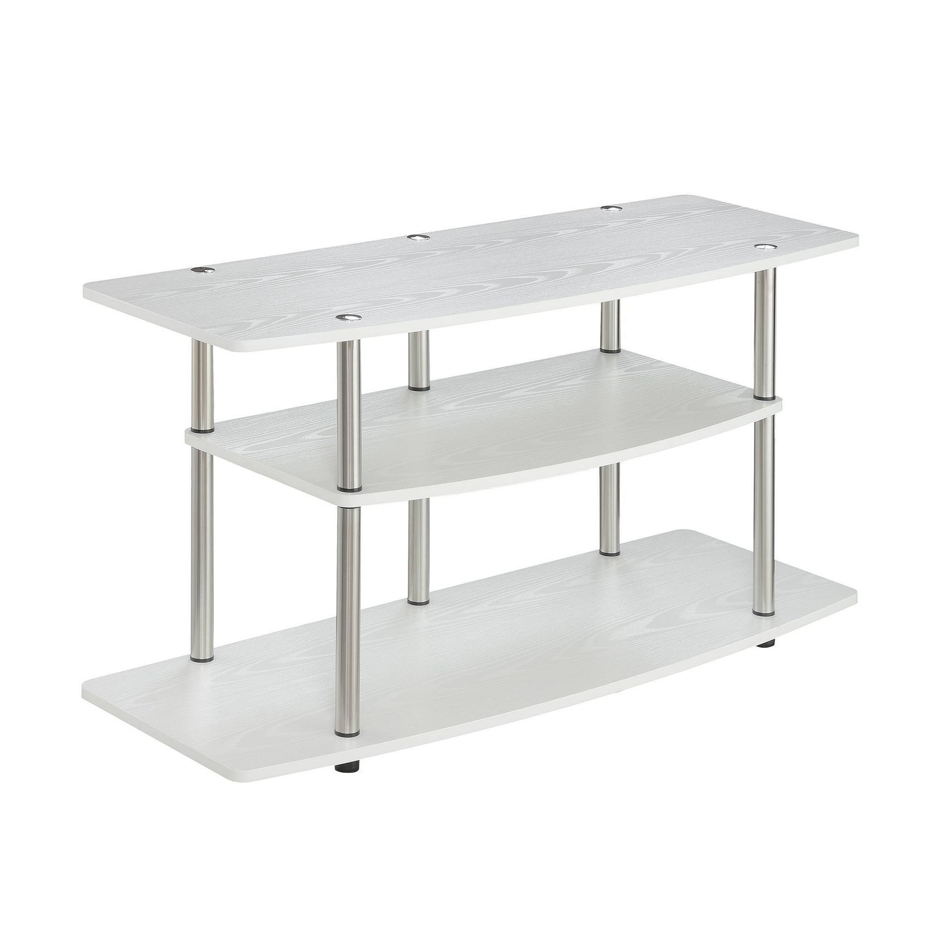 Designs2Go 3 Tier Wide TV Stand for TVs up to 43" - Breighton Home