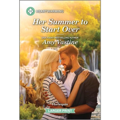 Her Summer to Start Over - (Seasons Inn Romance) Large Print by  Amy Vastine (Paperback)