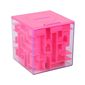 Square Bead Maze Inverted Bead Maze Piggy Bank - Educational Bead Maze, Fine Motor Skills Toy, Hand-Eye Coordination Toy, Colorful Bead Maze - 1 of 4