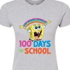 Women's - SpongeBob SquarePants - 100 Days Of School Spongebob Fitted Graphic T-Shirt - 2 of 4
