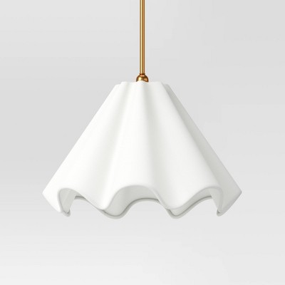 Wavy Shade Collection Pendant White - Threshold™