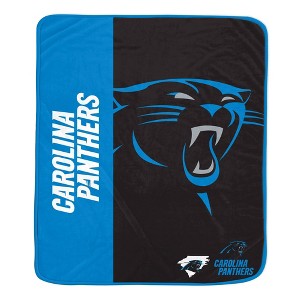 NFL Carolina Panthers Ultra Soft Tailgate Throw Blanket - 1 of 2