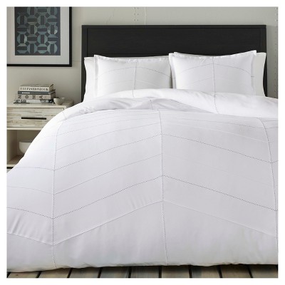 Courtney White Microfiber Reversible Full Comforter Set
