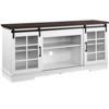 Grungis TV Stand for TVs Up to 65 Inch,Console Table with 2 Sliding Fluted Glass Tempered Doors for Living Room - 4 of 4