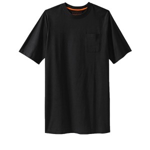 Boulder Creek by KingSize  Heavyweight Longer-Length Pocket Crewneck T-Shirt - 1 of 4