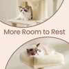 66.1 Inch Large Cat Tree Cat Tower with Scratching Posts, 2 Perches, 2 Caves, Basket, Hammock, Pompoms, Multi-Level Plush Cat Condo for Indoor Cats - 4 of 4